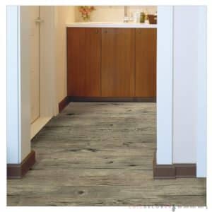 แผ่นปูพื้นลายไม้เก่า สีโอ๊คเข้ม RSF-01 หน้ากว้าง 95 ซม หนา 0.45 มม ยาวเมตรละ