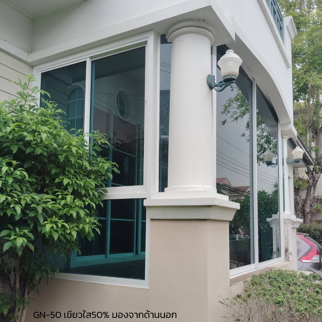 ฟิล์มกรองแสง สีเขียว50% GN-50 ป้องกันแสงเข้าได้50% กว้าง100ซม และ 152 ซม ยาวเมตรละ - Image 3