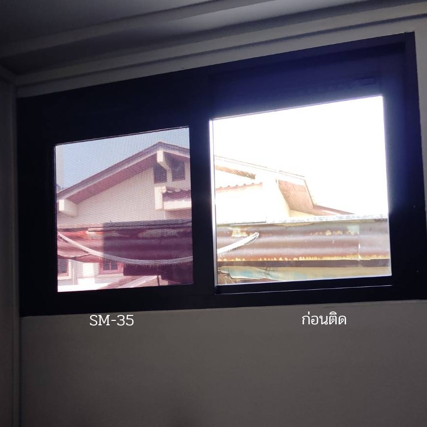 ฟิล์มกรองแสงสีเทา 66% SM-35 ป้องกันแสงเข้าได้ 66% กว้าง100ซม ยาวเมตรละ - Image 7