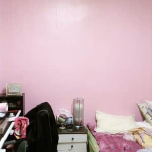 MS-1112 วอลไวนิลสติ๊กเกอร์สีชมพูอ่อน ขนาด 100 x 250 ซม.
