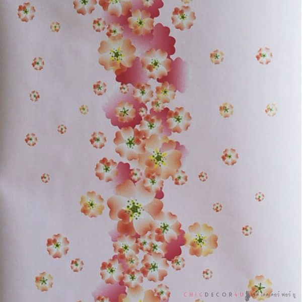 วอลไวนิลสติ๊กเกอร์ลายดอกซากุระบาน EWP-009 กว้าง50ซม ยาวเมตรละ