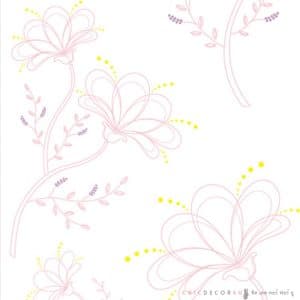HQ-032 สติ๊กเกอร์ไฮกลอส ดอกกล้วยไม้ Orchids กว้าง100ซม ยาวเมตรละ