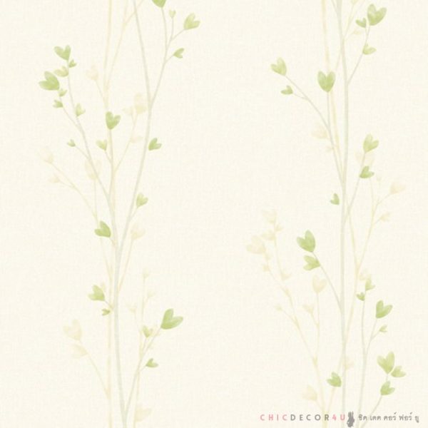 วอลไวนิลสติ๊กเกอร์รูปวาดหัวใจเขียว HWP-21470 กว้าง100ซม ยาวเมตรละ