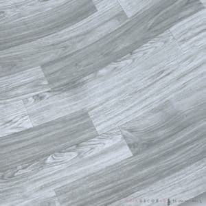 พีวีซีปูพื้น ลายไม้โมเดรินสีเทา Ash Gray-wood panel JP-014 หน้ากว้าง 100 ซม หนา 0.6 มม