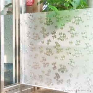 สูญญากาศติดกระจก ลายดอกไม้ NWS-13 กว้าง 100ซม ยาวเมตรละ