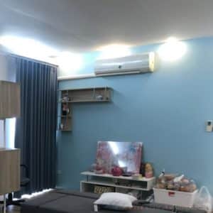 MS-1521 วอลไวนิลสติ๊กเกอร์สีฟ้ามิ้นต์ กว้าง100ซม.ยาวเมตรละ