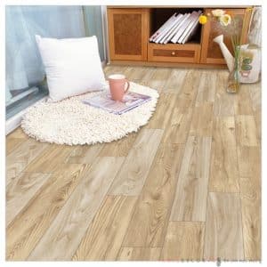 แผ่นปูพื้นลายไม้ RSF-17 ปูพื้นไวนิล ลายไม้แผ่นสีน้ำตาล หน้ากว้าง 100 ซม หนา 0.45 มม ยาวเมตรละ Floor Sheet RSF-17