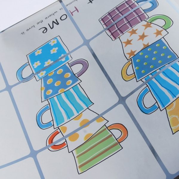 สติ๊กเกอร์ติดครัว AL-01 ถ้วยกาแฟ coffee ขนาด 45x75 ซม.