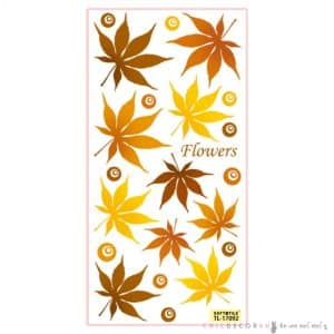 TL-17092 สติกเกอร์ติดกระเบื้อง ใบเมเปิ้ล