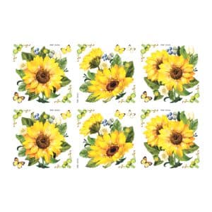 PDF-32104 สติ๊กเกอร์นูน SUN Flower ดอกทานตะวัน