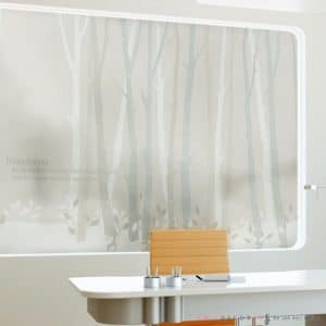 สติ๊กเกอร์ฝ้า BSC-128 ไวท์ฟอเรส กว้าง 180 X สูง 120 ซม