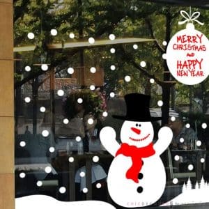CHW-028 Merry Christmas Snowman กว้าง 350 ซม. x สูง 240 ซม.