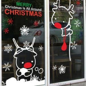 CHW-073 Rudolph Christmas Gift กว้าง 180 ซม. x สูง240 ซม.