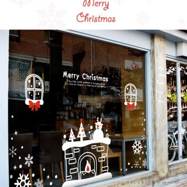 CHW-086 Merry Fireplace กว้าง 400 ซม. x สูง240 ซม.