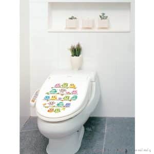 CS-14 สติ๊กเกอร์ติดโถชักโครก นกฮูกน้อย