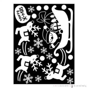 Merry Christmas Santa Sticker GDT-818 (S) สติ๊กเกอร์ซานต้าคลอส