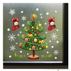 GDT-856 สติ๊กเกอร์ติดกระจกต้นสน ต้นคริสต์มาส