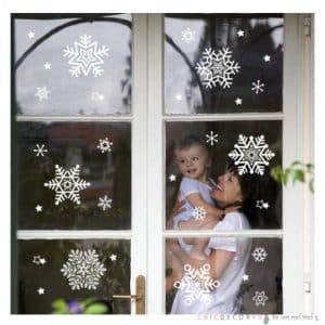 Snowflake Christmas Sticker GDT-865 (S) สติกเกอร์เกล็ดหิมะเรืองแสง#5