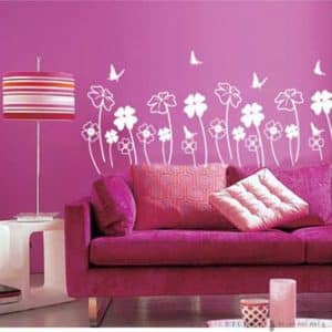 GPS-041 สติกเกอร์ใบโคลเวอร์ สีแดง สีขาว สีดำ สีชมพู