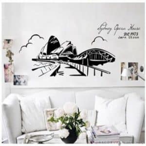 สติกเกอร์ไดคัทสีดำ GPS-1004 โอเปร่าเฮ้าส์ ซิดนี่ย์