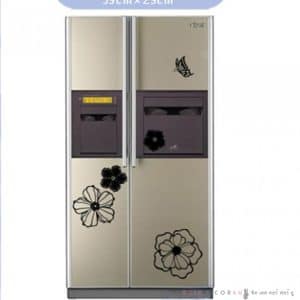 GPS-039BL ดอกไม้กับผีเสื้อ สีดำ