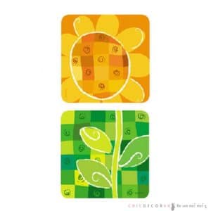 NS-09 สติ๊กเกอร์กันลื่นดอกทานตะวัน