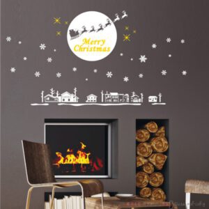 สติ๊กเกอร์ซานตาคลอส กวางเรนเดียร์ Christmas Sticker Santa Claus Reindeer PSC-60029