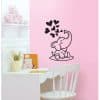 SGWST-28B Wall Sticker สติ๊กเกอร์ไดคัท ลายช้างพ่นหัวใจ / ขนาดเเผ่น 31.5cm x 39.5cm
