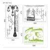 TGWST-12 BIG Wall Graphic Sticker ลายริมท่าน้ำ ขนาด กว้าง 1.45 เมตร x สูง 1.40 เมตร