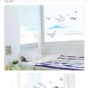 TGWST-43 Graphic Stickers ลายท้องฟ้า Build a dream กว้าง 155 ซม x สูง 90 ซม สีฟ้า/ดำ