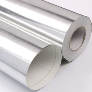 สติ๊กเกอร์สีเงินด้านแฮร์ไลน์ IT-P402 Metallic Sheet SIlver Hair line กว้าง 100 ซม