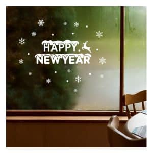 สติ๊กเกอร์ Happy New Year หิมะตก รุ่น GDT-844(S)