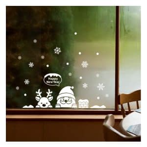 สติ๊กเกอร์ ซานต้ากับเรนเดียร์ Happy New Year รุ่น GDT-846(S)