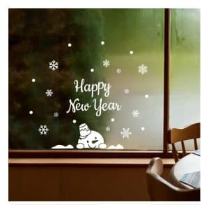 สติ๊กเกอร์ สโนว์แมน Happy New Year รุ่น GDT-847(S)