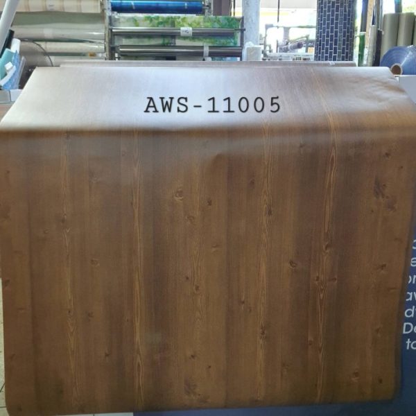วอลเปเปอร์สติ๊กเกอร์ ลายไม้วอลนัทสีน้ำตาล AWS-11005 กว้าง100ซม ยาวเมตรละ