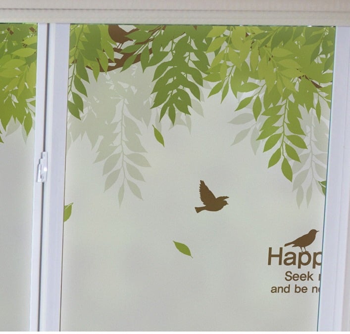 สติ๊กเกอร์ฝ้าใบไม้ รุ่น BSC-195 Our Happy Wisteria Garden กว้าง 180 X สูง 120 ซม - Image 9