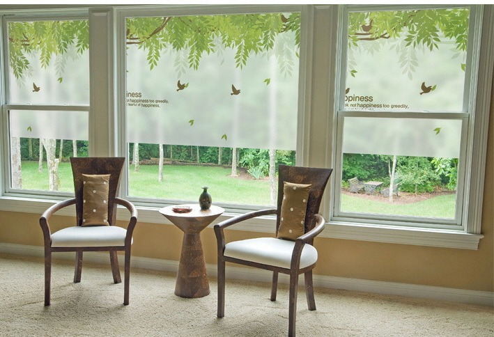 สติ๊กเกอร์ฝ้าใบไม้ รุ่น BSC-195 Our Happy Wisteria Garden กว้าง 180 X สูง 120 ซม - Image 6