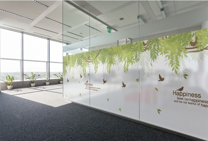 สติ๊กเกอร์ฝ้าใบไม้ รุ่น BSC-195 Our Happy Wisteria Garden กว้าง 180 X สูง 120 ซม - Image 8