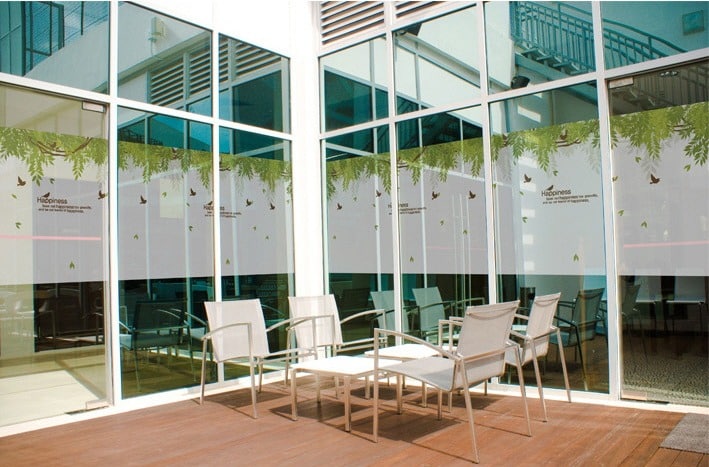 สติ๊กเกอร์ฝ้าใบไม้ รุ่น BSC-195 Our Happy Wisteria Garden กว้าง 180 X สูง 120 ซม - Image 5