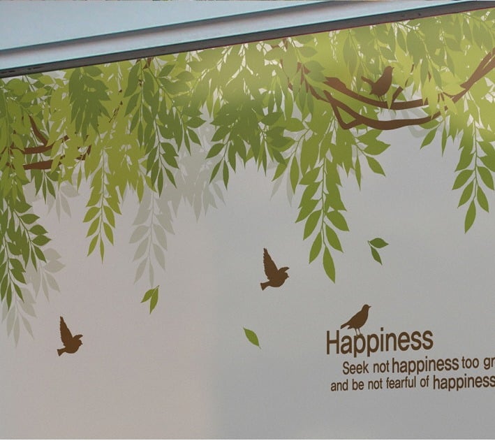 สติ๊กเกอร์ฝ้าใบไม้ รุ่น BSC-195 Our Happy Wisteria Garden กว้าง 180 X สูง 120 ซม - Image 3