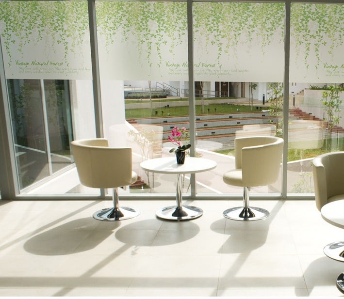 สติ๊กเกอร์ฝ้าใบไม้ รุ่น BSC-547 Mist Forest Garden กว้าง 180 X สูง 120 ซม - Image 5