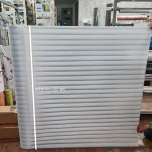 สติ๊กเกอร์ฝ้าติดกระจก JP18 ลายมู่ลี่ปรับแสง เส้นมู่ลี่ตามแนวยาวของสติ๊กเกอร์ กว้าง 120ซม เมตรละ