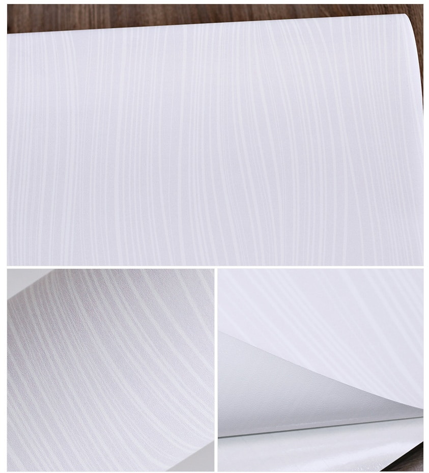 สติ๊กเกอร์ติดผนังลายเส้นขาวสีม่วงอ่อน GP-11546 หน้ากว้าง 100ซม. เมตรละ - Image 5